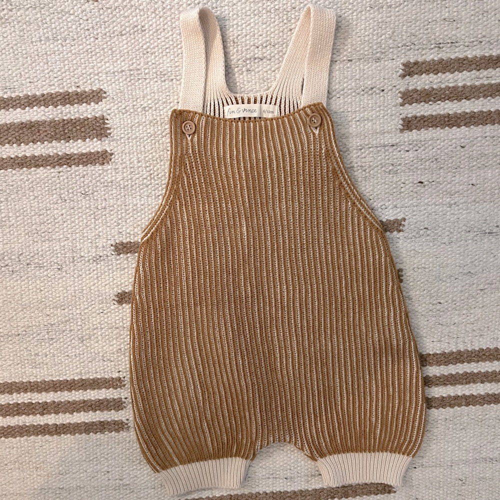 Fin & Vince Knit Romper | Chestnut/Tan